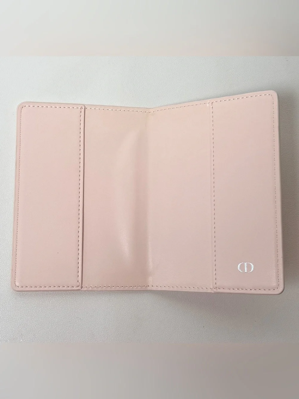 Christian Dior Passport Case Star Pattern Baby Pink Beige Novelty Japan